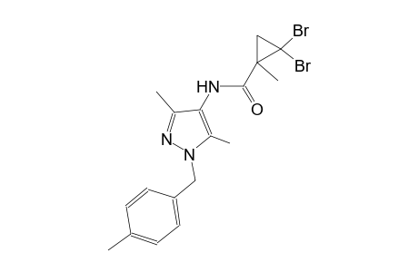 2,2-dibromo-N-[3,5-dimethyl-1-(4-methylbenzyl)-1H-pyrazol-4-yl]-1-methylcyclopropanecarboxamide