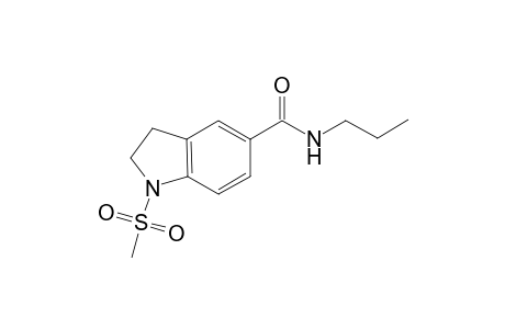 1-(methylsulfonyl)-n-propyl-5-indolinecarboxamide