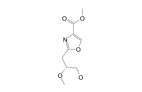 (2'-R)-2-(3'-HYDROXY-2'-METHOXY-PROPYL)-OXAZOLE-4-CARBOXYLIC_ACID_METHYLESTER