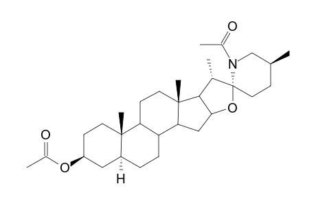 (25S)-N-acetyl-3.beta.-acetoxy-5.alpha.,22.beta. N-spirosolane