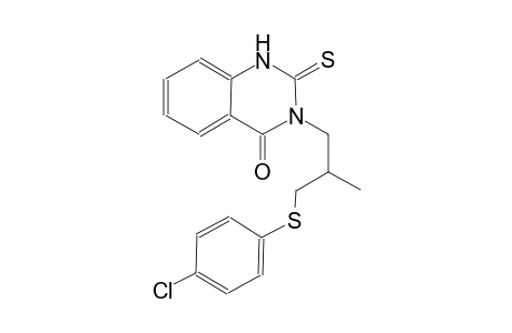 4(1H)-quinazolinone, 3-[3-[(4-chlorophenyl)thio]-2-methylpropyl]-2,3-dihydro-2-thioxo-