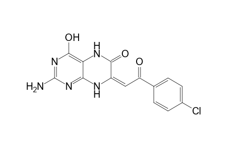 (7E)-2-Amino-7-[2-(4-chlorophenyl)-2-oxoethylidene]-4-hydroxy-7,8-dihydro-6(5H)-pteridinone