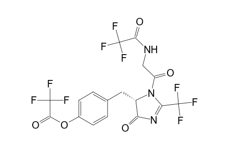 Acetic acid, trifluoro-, 4-[[4,5-dihydro-4-oxo-1-[[(trifluoroacetyl)amino]acetyl]-2-(trifluoro methyl)-1H-imidazol-5-yl]methyl]phenyl ester, (S)-