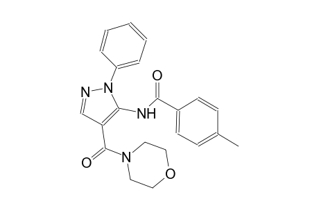 benzamide, 4-methyl-N-[4-(4-morpholinylcarbonyl)-1-phenyl-1H-pyrazol-5-yl]-