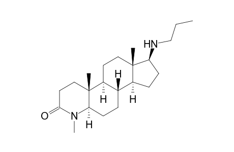 (1S,3aS,3bS,5aR,9aR,9bS,11aS)-6,9a,11a-trimethyl-1-(propylamino)-2,3,3a,3b,4,5,5a,8,9,9b,10,11-dodecahydro-1H-indeno[5,4-f]quinolin-7-one