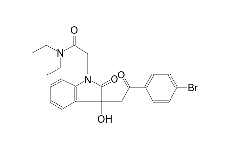 2-[3-[2-(4-bromophenyl)-2-keto-ethyl]-3-hydroxy-2-keto-indolin-1-yl]-N,N-diethyl-acetamide