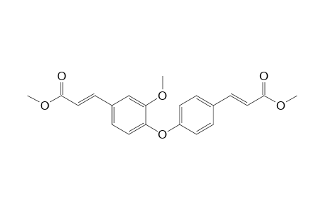 Methyl 3-{4'-[2"-methoxy-4"-(3-methoxy-3-oxoprop-1-enyl)phenoxy]phenyl}-acrylate