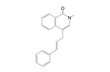 (E)-N-Methyl-4-(3'-phenylprop-2'-enyl)-1,2-dihydroisoquinolinyl-1-one