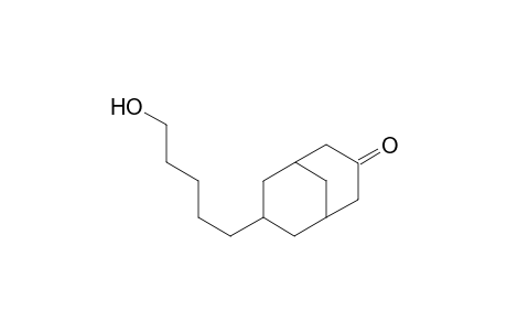 Bicyclo[3.3.1]nonan-3-one, 7-(5-hydroxypentyl)-, exo-