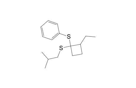 ([2-Ethyl-1-(isobutylsulfanyl)cyclobutyl]sulfanyl)benzene