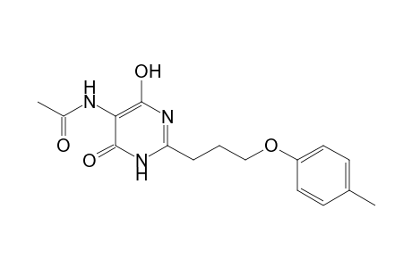 Acetamide, N-[1,6-dihydro-4-hydroxy-2-[3-(4-methylphenoxy)propyl]-6-oxo-5-pyrimidinyl]-
