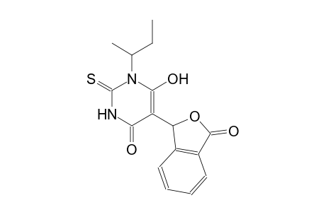 4(1H)-pyrimidinone, 5-(1,3-dihydro-3-oxo-1-isobenzofuranyl)-2,3-dihydro-6-hydroxy-1-(1-methylpropyl)-2-thioxo-
