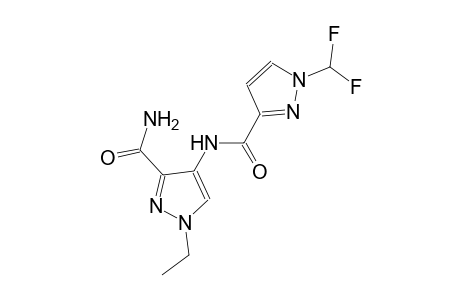 4-({[1-(difluoromethyl)-1H-pyrazol-3-yl]carbonyl}amino)-1-ethyl-1H-pyrazole-3-carboxamide
