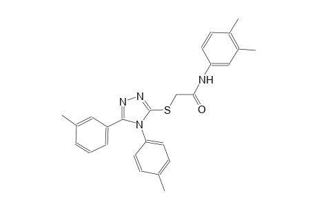 N-(3,4-dimethylphenyl)-2-{[5-(3-methylphenyl)-4-(4-methylphenyl)-4H-1,2,4-triazol-3-yl]sulfanyl}acetamide