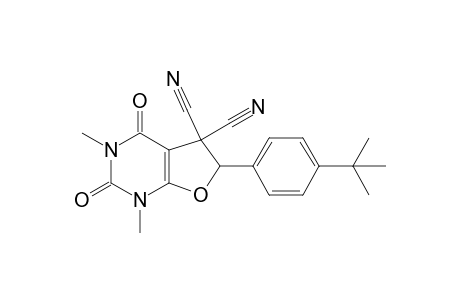 6-(4-tert-butylphenyl)-1,3-dimethyl-2,4-dioxo-1,2,3,4-tetrahydrofuro[2,3-d]pyrimidine-5,5(6H)-dicarbonitrile
