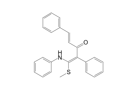 (1E,4E)-1-anilino-1-(methylthio)-2,5-diphenyl-3-penta-1,4-dienone
