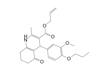 allyl 4-(3-methoxy-4-propoxyphenyl)-2-methyl-5-oxo-1,4,5,6,7,8-hexahydro-3-quinolinecarboxylate