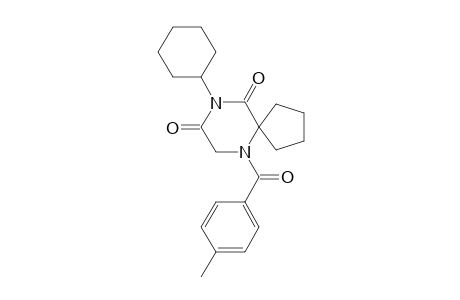 9-Cyclohexyl-6-(4-methylbenzoyl)-6,9-diazaspiro[4.5]decane-8,10-dione