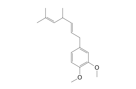 (E)-4-(4,6-Dimethylhepta-2,5-dienyl)-1,2-dimethoxybenzene