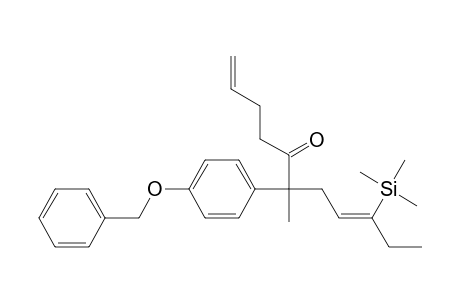 1,8-Undecadien-5-one, 6-methyl-6-[4-(phenylmethoxy)phenyl]-9-(trimethylsilyl)-