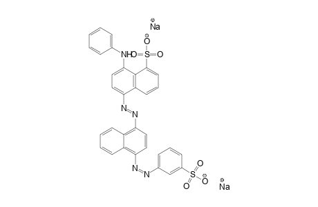 1-Naphthalenesulfonic acid, 8-(phenylamino)-5-[[4-[(3-sulfophenyl)azo]-1-naphthalenyl]azo]-, disodium salt