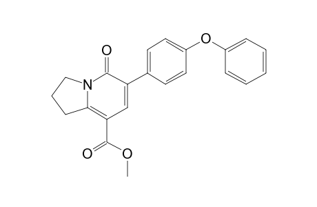 Methyl 5-oxo-6-(4-phenoxyphenyl)-1,2,3,5-tetrahydroindolizine-8-carboxylate