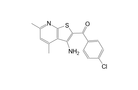 methanone, (3-amino-4,6-dimethylthieno[2,3-b]pyridin-2-yl)(4-chlorophenyl)-