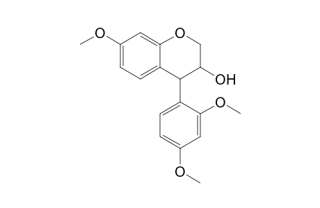 3,4-Dihydro-7-methoxy-4-(2,4-dimethoxyphenyl)-2H-1-benzopyran-3-ol