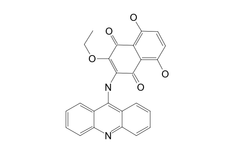 2-(ACRIDIN-9-YL-AMINO)-3-ETHOXY-5,8-DIHYDROXY-1,4-NAPHTOQUINONE