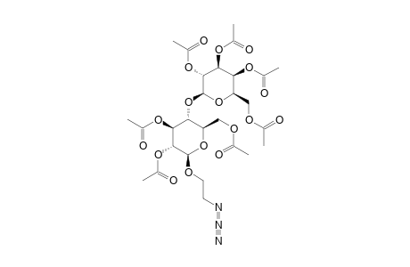 2-AZIDOETHYL-2,3,4,6-TETRA-O-ACETYL-BETA-D-GALACTOPYRANOSYL-(1->4)-2,3,6-TRI-O-ACETYL-BETA-D-GLUCOPYRANOSIDE