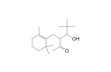 syn-5,5-Dimethyl-4-hydroxy-3-[(2,6,6-trimethyl-1-cyclohexen-1-yl)methyl]-2-hexanone