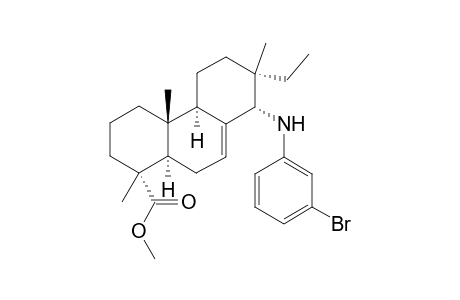 (1R,4aR,4bR,7S,8S,10aR)-Methyl 8-((2-bromophenyl)amino)-7-ethyl-1,4a,7-trimethyl-1,2,3,4,4a,4b,5,6,7,8,10,10a-dodecahydrophenanthrene-1-carboxylate