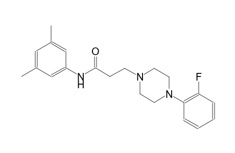 N-(3,5-dimethylphenyl)-3-[4-(2-fluorophenyl)-1-piperazinyl]propanamide