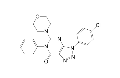 3-(4-Chlorophenyl)-5-(4-morpholinyl)-6-phenyl-3,6-dihydro-7H-1,2,3-triazolo[4,5-d]pyrimidin-7-one