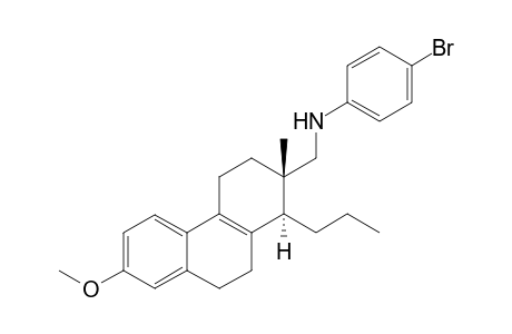 2-Methoxy-7-methyl-7-(4-bromoanilinomethyl)-8-propylhexahydrophenanthrene