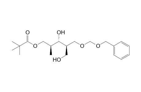 (2R,3S,4S)-2-[(Benzyloxymethoxy)methyl]-4-methyl-5-(trimethylacetoxy)pentan-1,3-diol