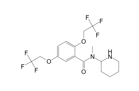 1,4-Di(2,2,2-trifluoroethoxy)-2-(piperidin-2-ylmethylaminocarbonyl)benzene