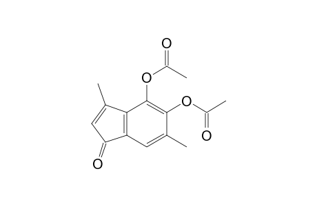 4,5-Diacetoxy-3,6-dimethyl-1H-indenone