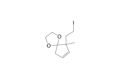 1,4-Dioxaspiro[4.4]non-7-ene, 6-(2-iodoethyl)-6-methyl-