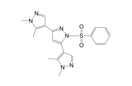 1,1'',5,5''-tetramethyl-1'-(phenylsulfonyl)-1H,1'H,1''H-4,3':5',4''-terpyrazole