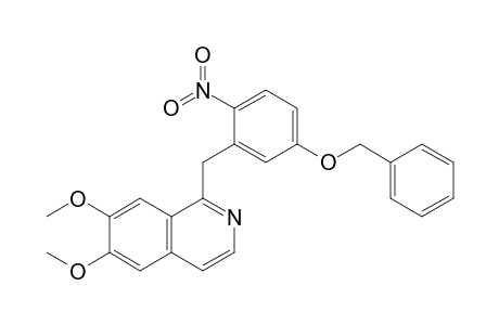 1-[2-Nitro-5-benzyloxybenzyl]-6,7-dimethoxyisoquinoline