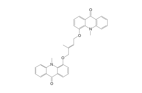 2-METHYL-1,4-BIS-(10'-METHYL-9'-OXO-9',10'-DIHYDRO-4'-ACRIDINYLOXY)-2-BUTENE