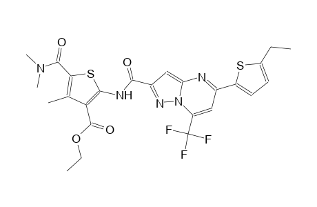 ethyl 5-[(dimethylamino)carbonyl]-2-({[5-(5-ethyl-2-thienyl)-7-(trifluoromethyl)pyrazolo[1,5-a]pyrimidin-2-yl]carbonyl}amino)-4-methyl-3-thiophenecarboxylate
