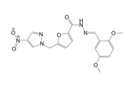 N'-[(E)-(2,5-dimethoxyphenyl)methylidene]-5-[(4-nitro-1H-pyrazol-1-yl)methyl]-2-furohydrazide