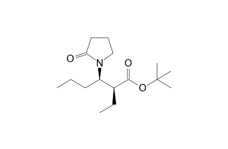 t-Butyl (2S,3R)-3-(2'-oxopyrrolidin-1'-yl)-2-ethylhexanoate