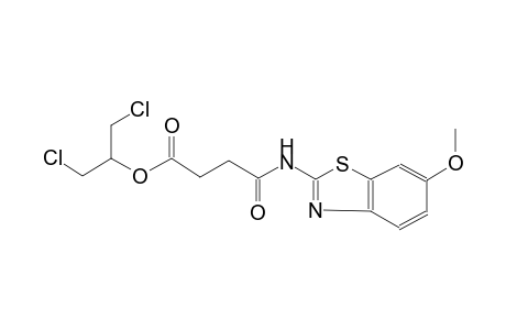 2-chloro-1-(chloromethyl)ethyl 4-[(6-methoxy-1,3-benzothiazol-2-yl)amino]-4-oxobutanoate