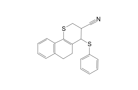 3-Cyano-3,4,5,6-tetrahydro-4-phenylthio-2H-naphtho[1,2-b]thiopyran