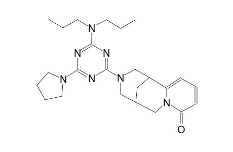 3-(4-(dipropylamino)-6-(pyrrolidin-1-yl)-1,3,5-triazin-2-yl)-1,2,3,4,5,6-hexahydro-8H-1,5-methanopyrido[1,2-a][1,5]diazocin-8-one