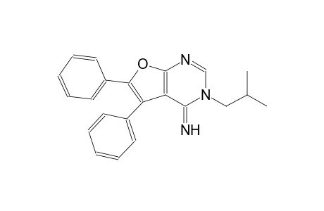 3-isobutyl-5,6-diphenylfuro[2,3-d]pyrimidin-4(3H)-imine