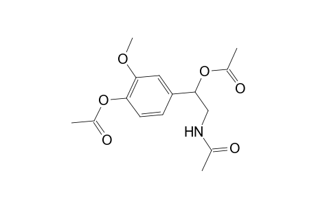 Acetamide, N-[2-(acetyloxy)-2-[4-(acetyloxy)-3-methoxyphenyl]ethyl]-